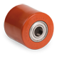 Rollers fitted with 25 mm bore ball bearings