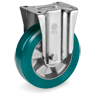 Ruote in poliuretano TR-ROLL, nucleo in alluminio, supporto fisso M