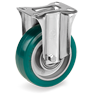 Ruote in poliuretano TR-ROLL, nucleo in alluminio, supporto fisso NL