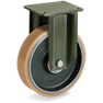 Vulkollan polyurethane wheels, fixed bracket type EP