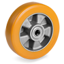 "TR" polyurethane wheels high thickness, aluminium centre