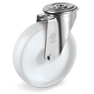 Polyamide 6 solid wheels, swivel bracket with bolt hole type NL