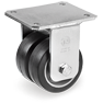 Ruote in gomma Sigma Elastic, nucleo in alluminio, supporto fisso EEG MHD