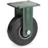 Ruote in gomma Sigma Elastic, nucleo in ghisa meccanica, supporto fisso EE HD