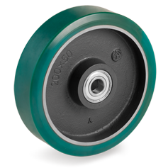 TR_Roll polyurethane wheels, cast iron centre