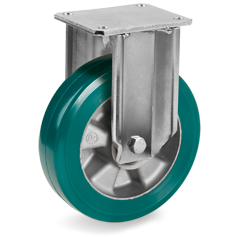 TR-ROLL polyurethane wheels, aluminium centre, fixed bracket type EP