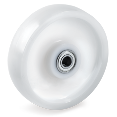 Polyamide 6 solid wheels for heavy loads