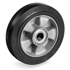 Sigma Elastic rubber wheels, aluminium centre