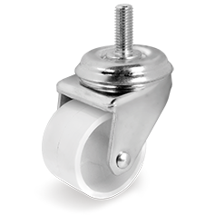 Polyamide 6  wheels, swivel stem bracket for high carrying capacity