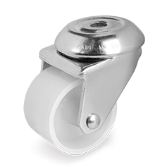 Polyamide 6  wheels, swivel bolt hole bracket for high carrying capacity