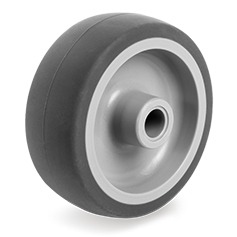 Thermoplastic rubber wheels, polypropylene centre