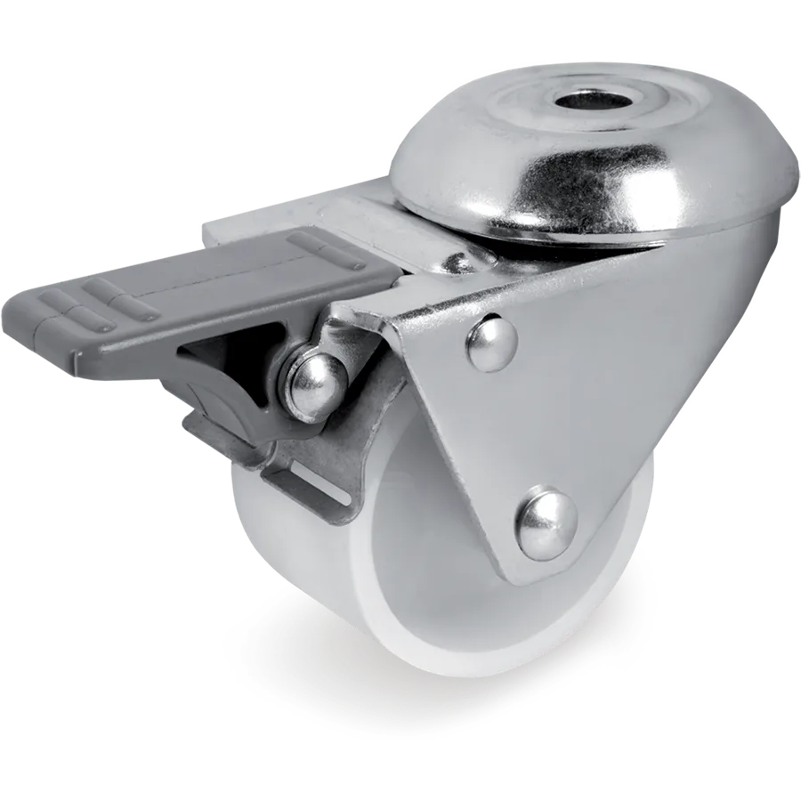 Tellure Rôta 327302 – Rueda giratoria de poliamida 6 Ø50×30 mm con freno