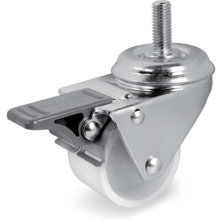 Tellure Rôta 329302 – Rueda giratoria de poliamida 6 Ø50×30 mm con freno