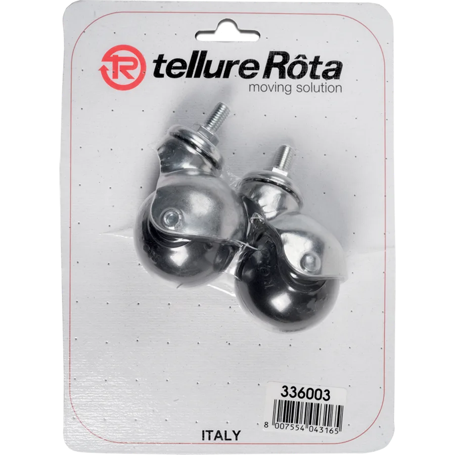 Tellure Rôta 336001 – Rueda giratoria de goma Ø30 mm