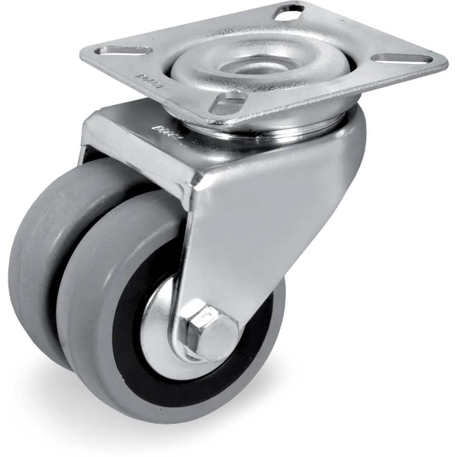 Tellure Rôta 374201 – Rubber swivel castor Ø50 mm