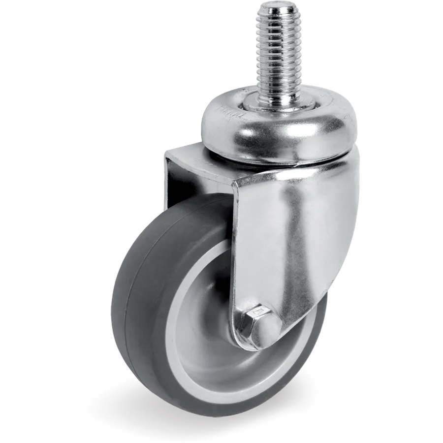 Tellure Rôta 386101 – Rueda giratoria de goma termoplástica Ø50×18 mm