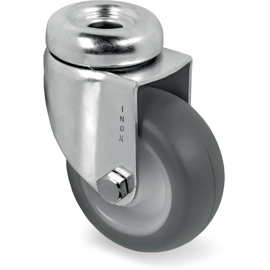 Tellure Rôta 383211NX – Rueda giratoria de goma termoplástica Ø50×24 mm