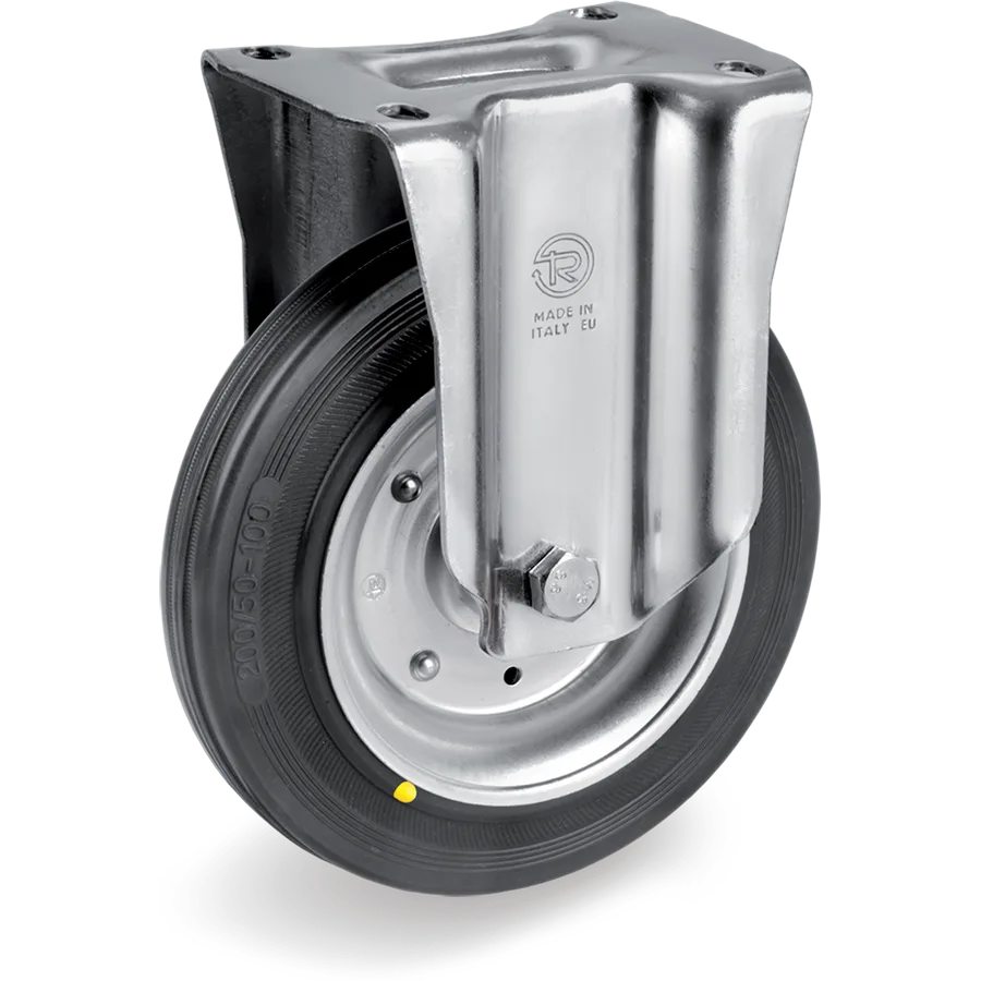 Tellure Rôta 535904AS – Rueda fija de goma conductiva Ø140×37.5 mm