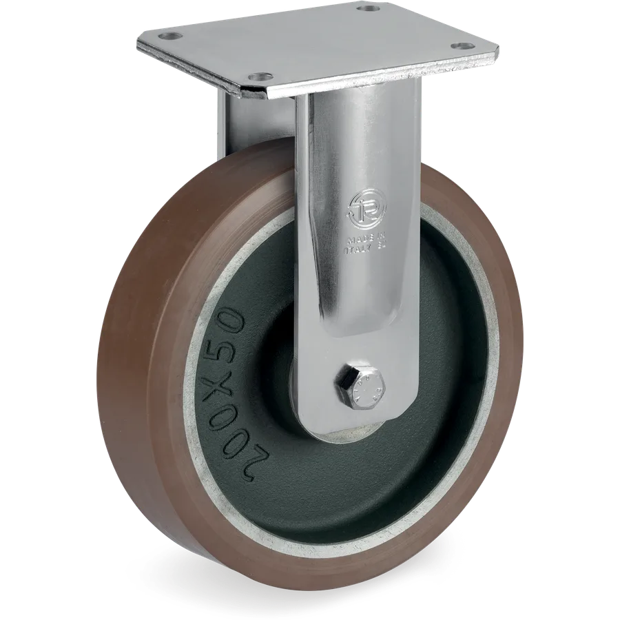 Tellure Rôta 588404 – TR-PowerHigh polyurethane fixed castor Ø150×50 mm