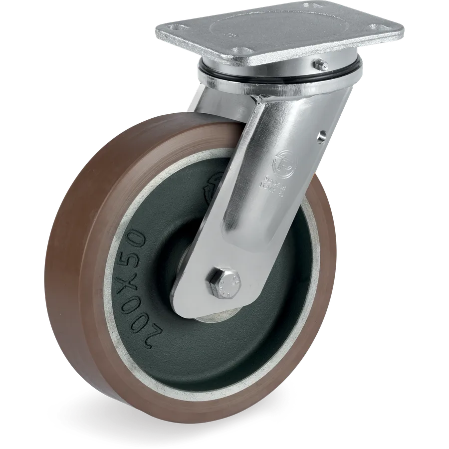 Tellure Rôta 588337 – TR-PowerHigh polyurethane swivel castor Ø250×50 mm