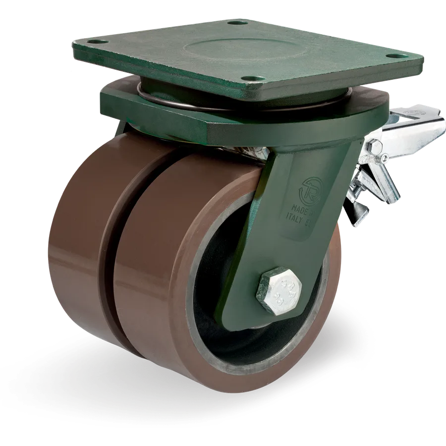 Tellure Rôta 588777 – TR-PowerHigh polyurethane swivel castor Ø250 mm with brake
