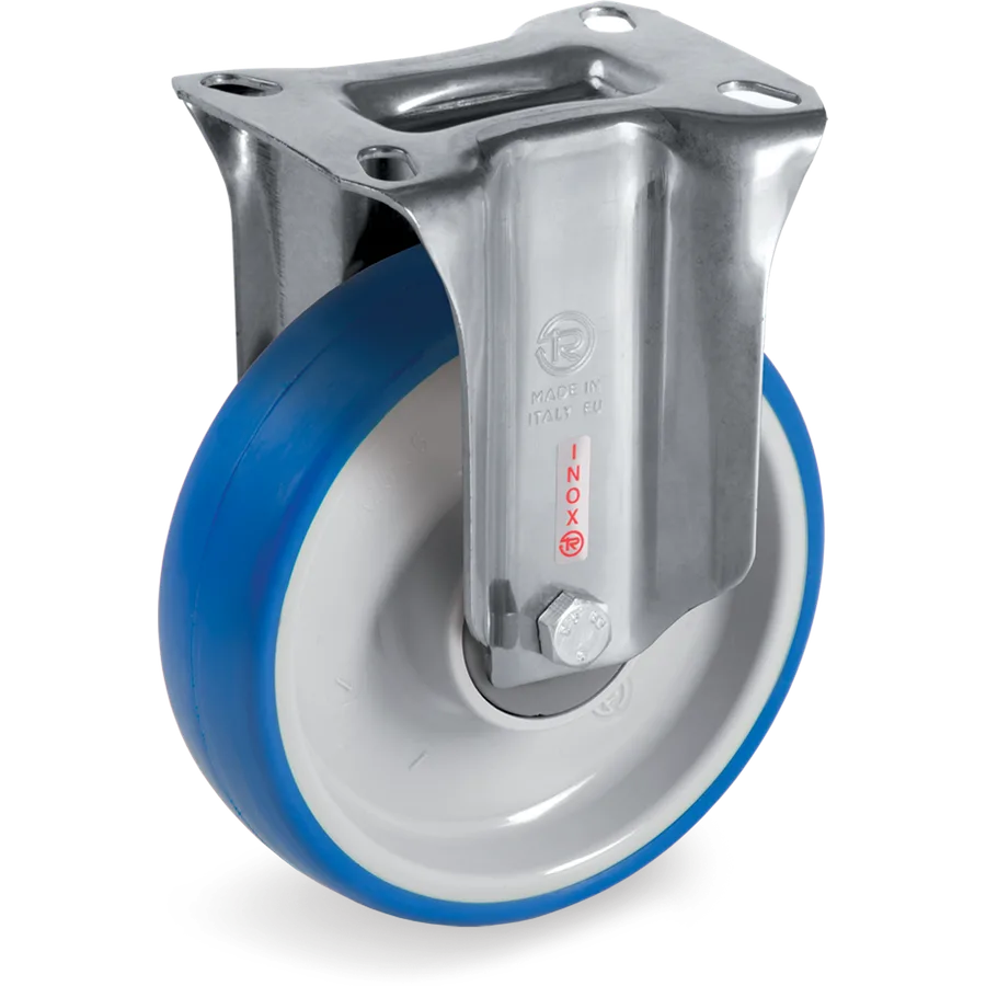 Tellure Rôta 615001 – Thermoplastic polyurethane fixed castor Ø80×30 mm