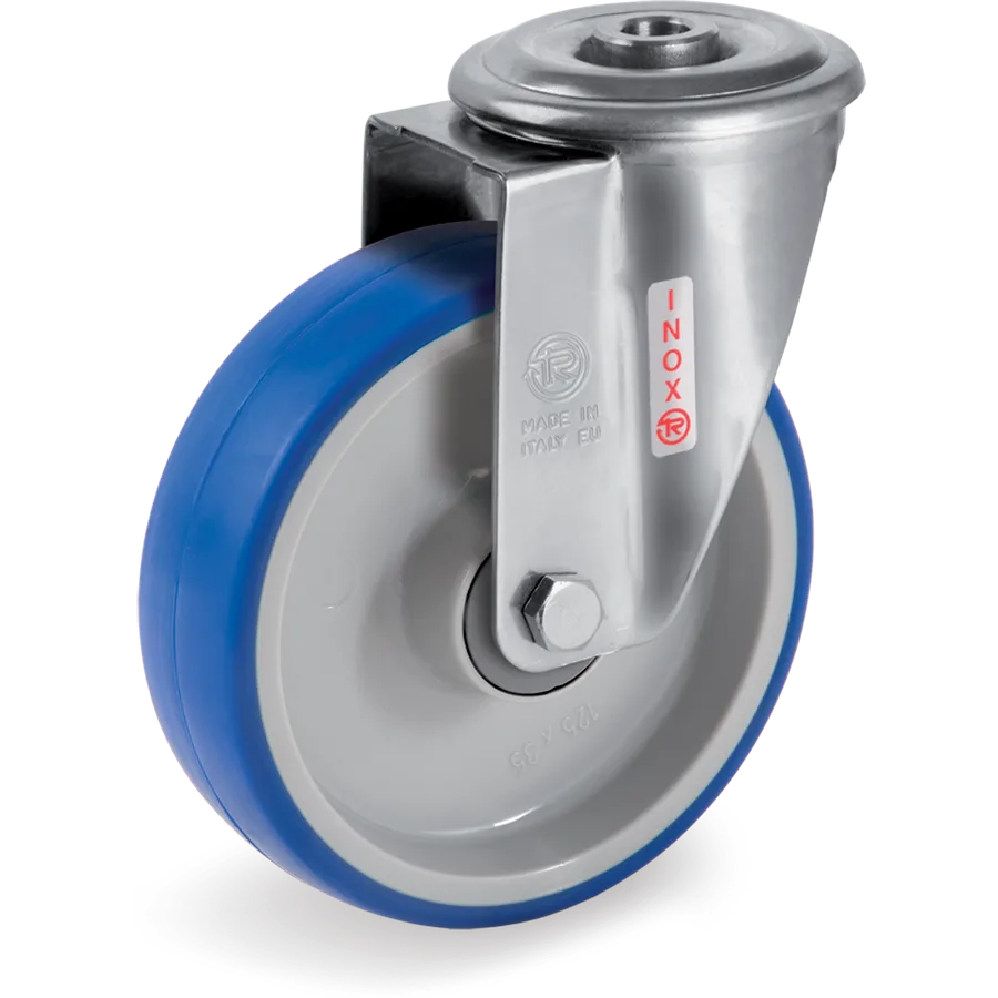 Tellure Rôta 616301 – Rueda giratoria de poliuretano termoplástico Ø80×30 mm