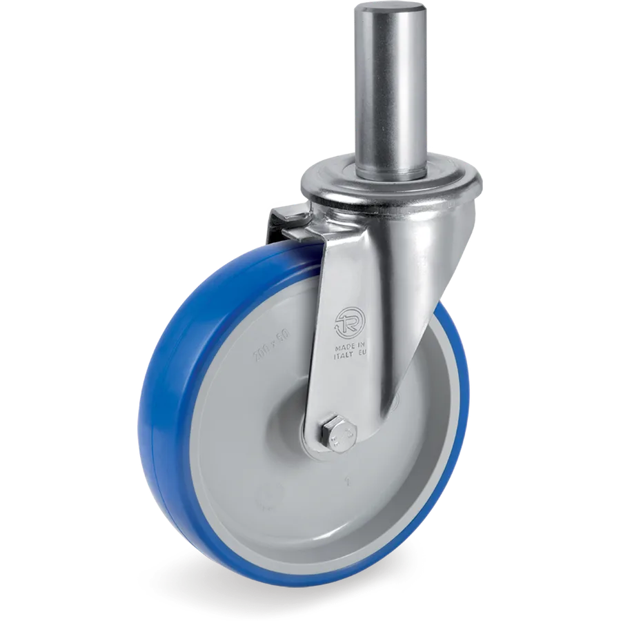 Tellure Rôta 616106 – Rueda giratoria de poliuretano termoplástico Ø200×50 mm