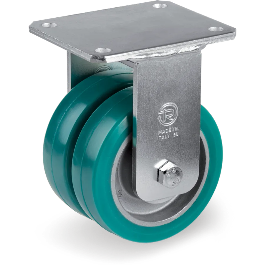 Tellure Rôta 628162 – TR-Roll polyurethane fixed castor Ø100 mm