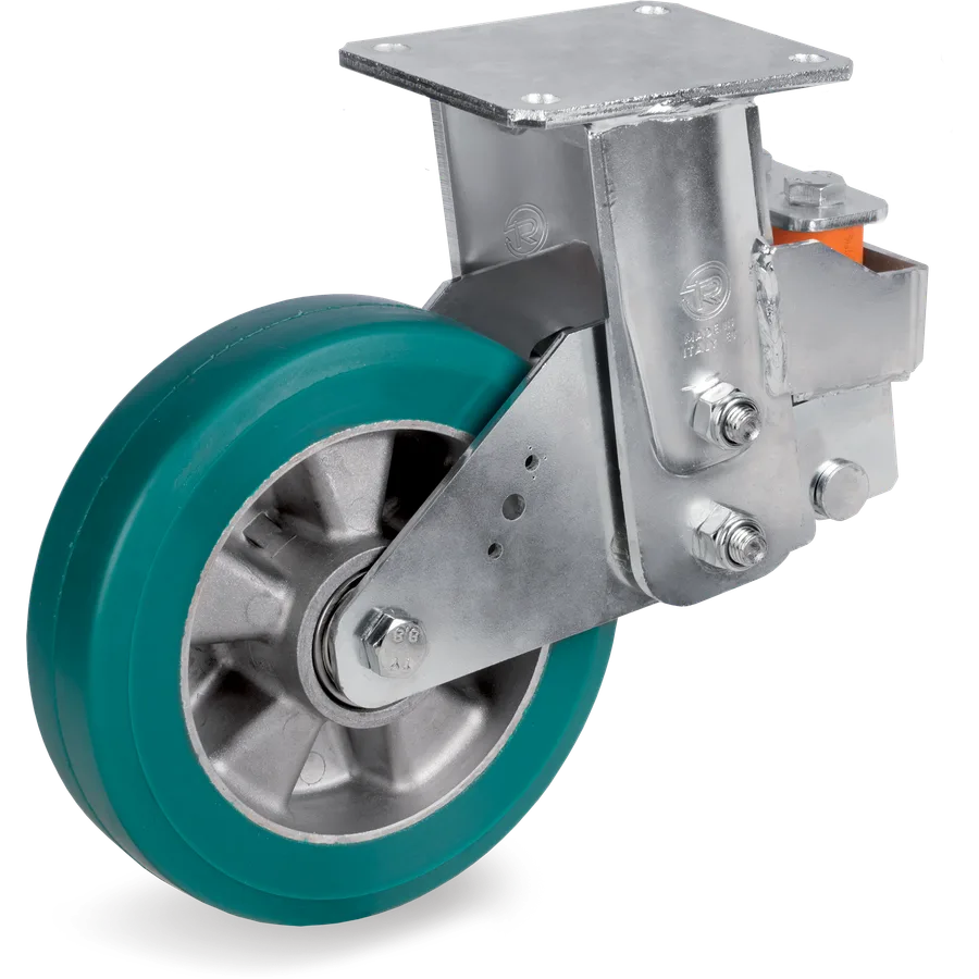 Tellure Rôta 626406 – TR-Roll polyurethane fixed castor Ø200×50 mm