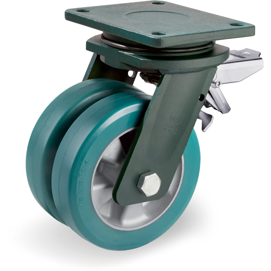 Tellure Rôta 628784 – TR-Roll polyurethane swivel castor Ø160 mm with brake