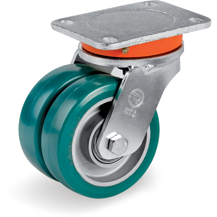 Tellure Rôta 628062B2 – Rueda giratoria de poliuretano TR-Roll Ø100 mm