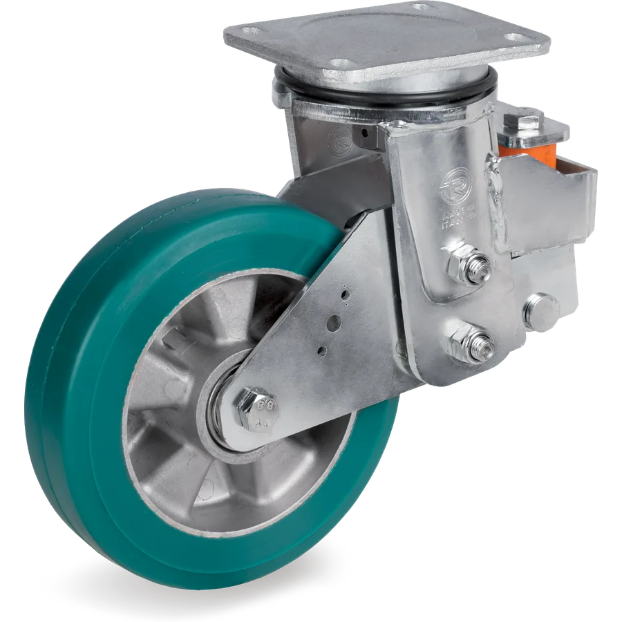 Tellure Rôta 626306 – TR-Roll polyurethane swivel castor Ø200×50 mm