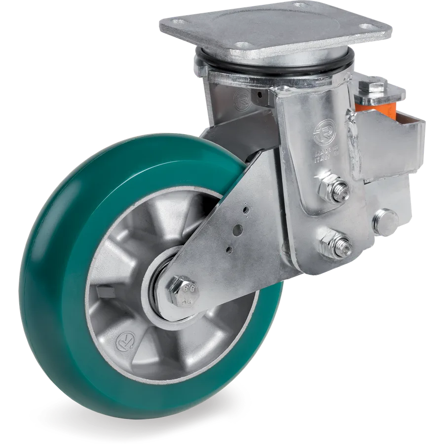 Tellure Rôta 626804 – TR-Roll polyurethane swivel castor Ø160×50 mm