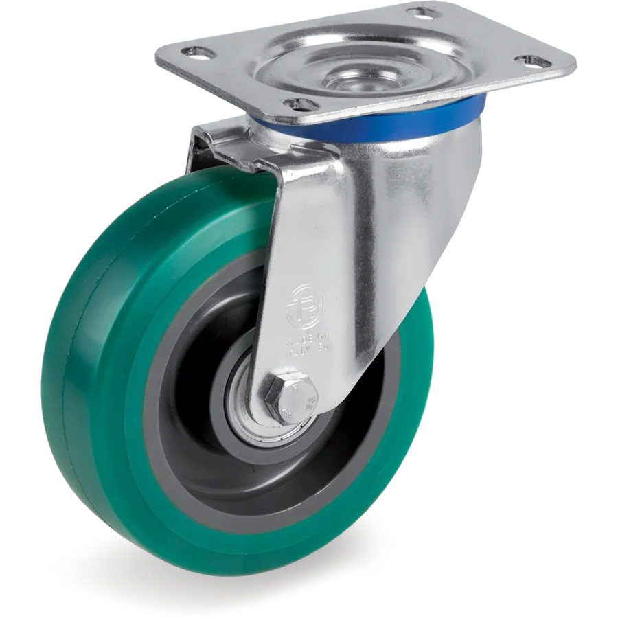 Tellure Rôta 624544 – Rueda giratoria de poliuretano TR-Roll Ø160×50 mm