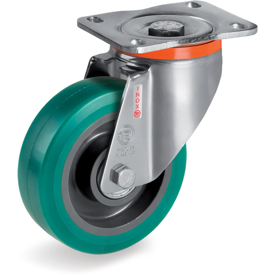 Tellure Rôta 625434 – Rueda giratoria de poliuretano TR-Roll Ø160×50 mm