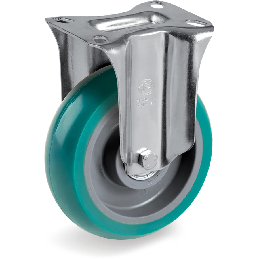 Tellure Rôta 627736 – TR-Roll polyurethane fixed castor Ø200×50 mm