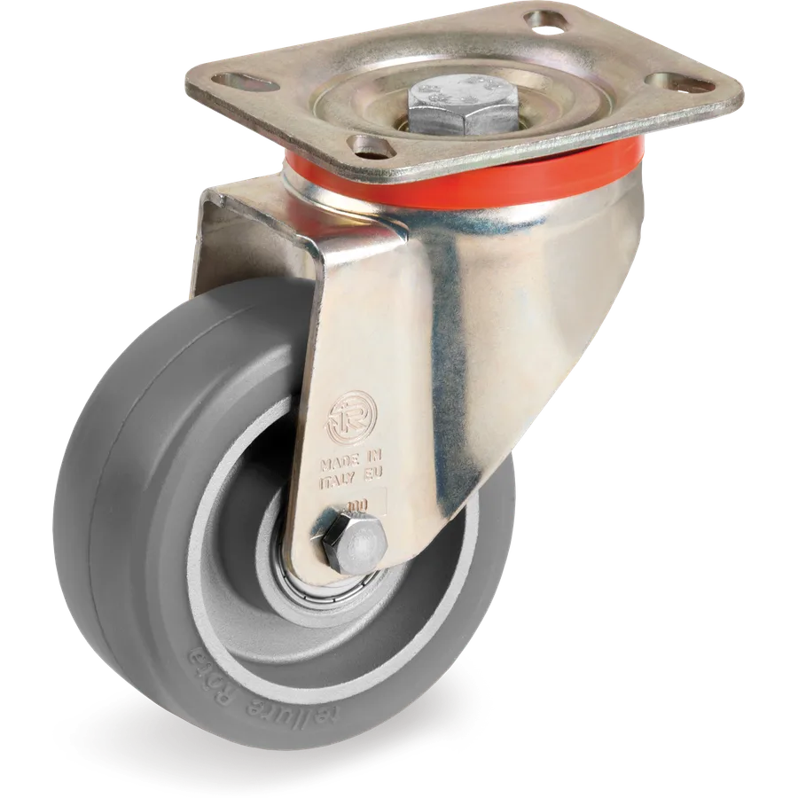 Tellure Rôta 627610ESD – Rueda giratoria de poliuretano TR-Roll ESD Ø160×50 mm