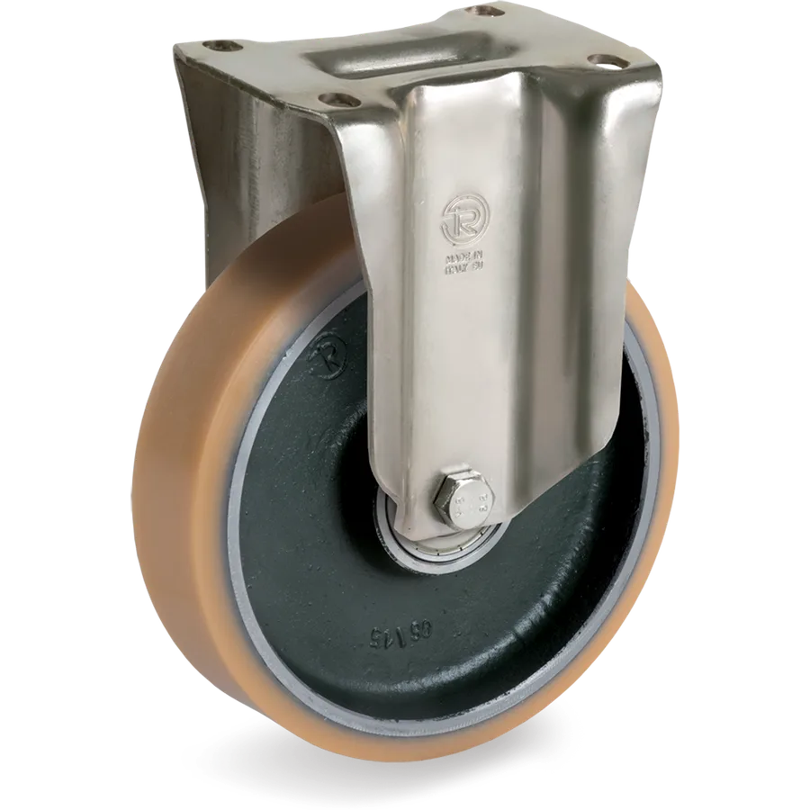 Tellure Rôta 638623 – Rueda fija de vulkollan® Ø125×40 mm