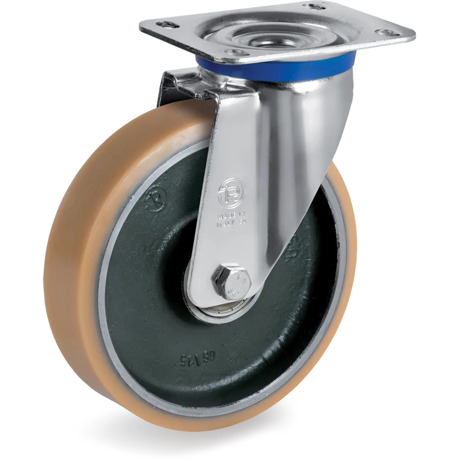 Tellure Rôta 637404 – Rueda giratoria de vulkollan® Ø150×40 mm