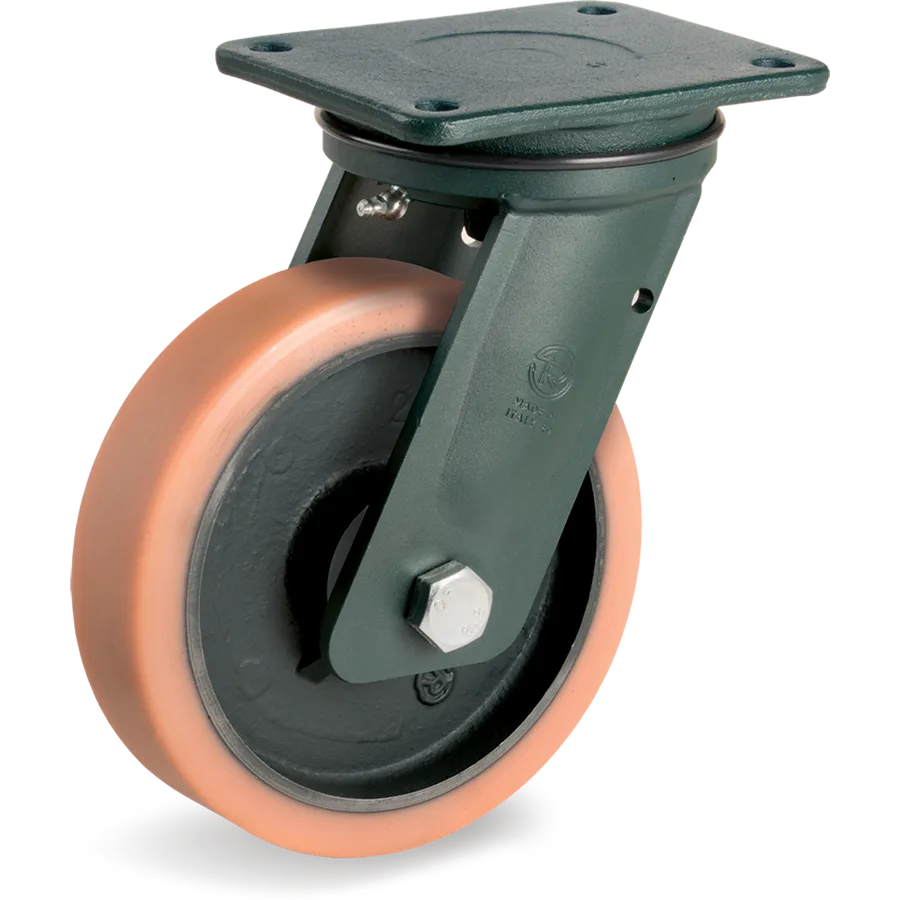 Tellure Rôta 638308D4 – Rueda giratoria de vulkollan® Ø300×60 mm