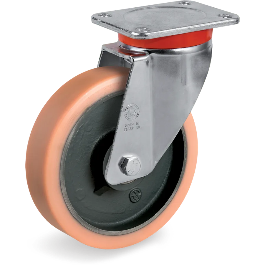 Tellure Rôta 637853 – Rueda giratoria de vulkollan® Ø125×38 mm
