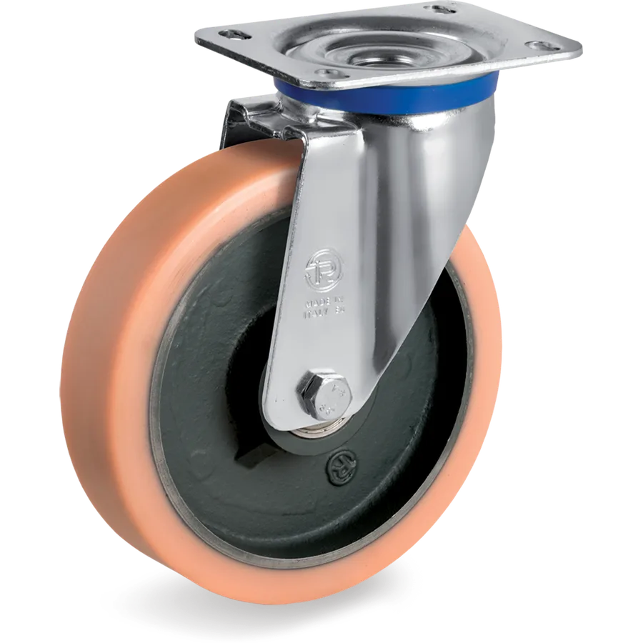 Tellure Rôta 637426 – Rueda giratoria de vulkollan® Ø200×50 mm