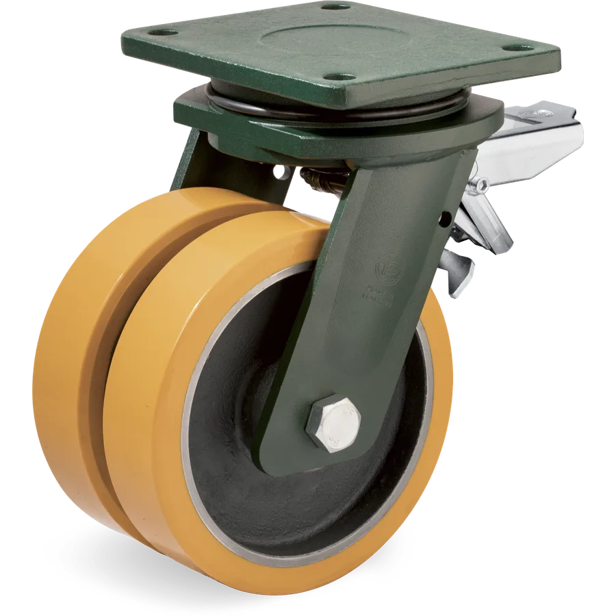 Tellure Rôta 648772 – TR polyurethane swivel castor Ø125 mm with brake