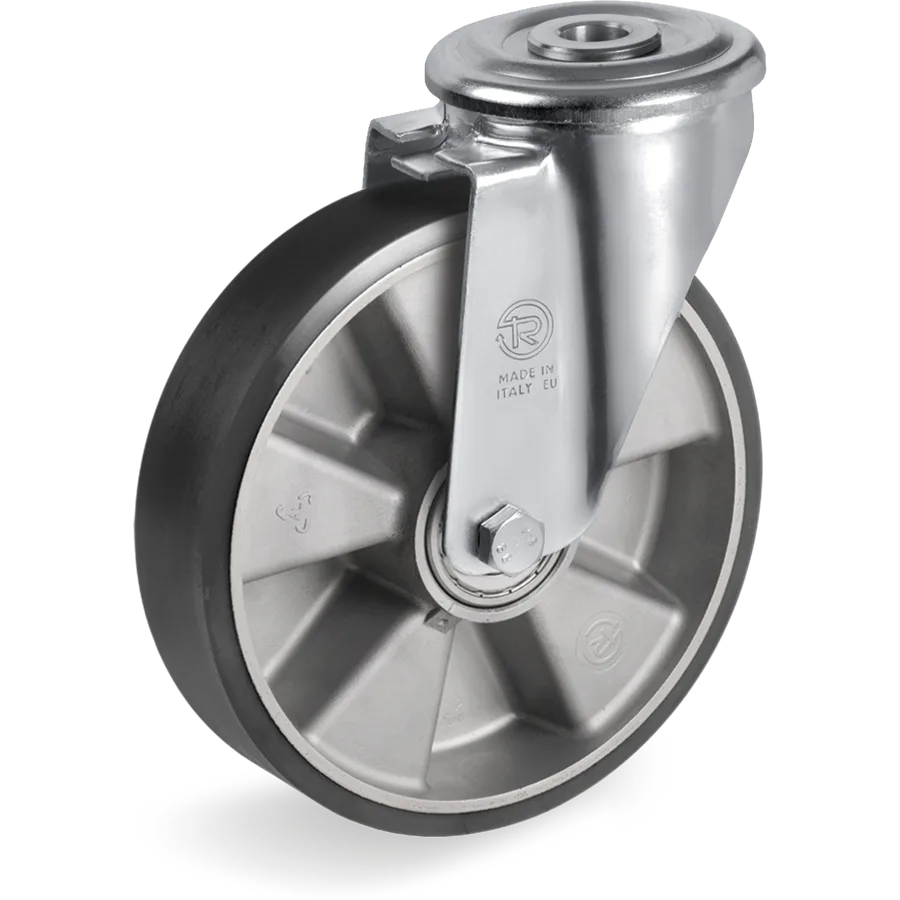 Tellure Rôta 656402ESD – Rueda giratoria de poliuretano TR ESD Ø100×30 mm