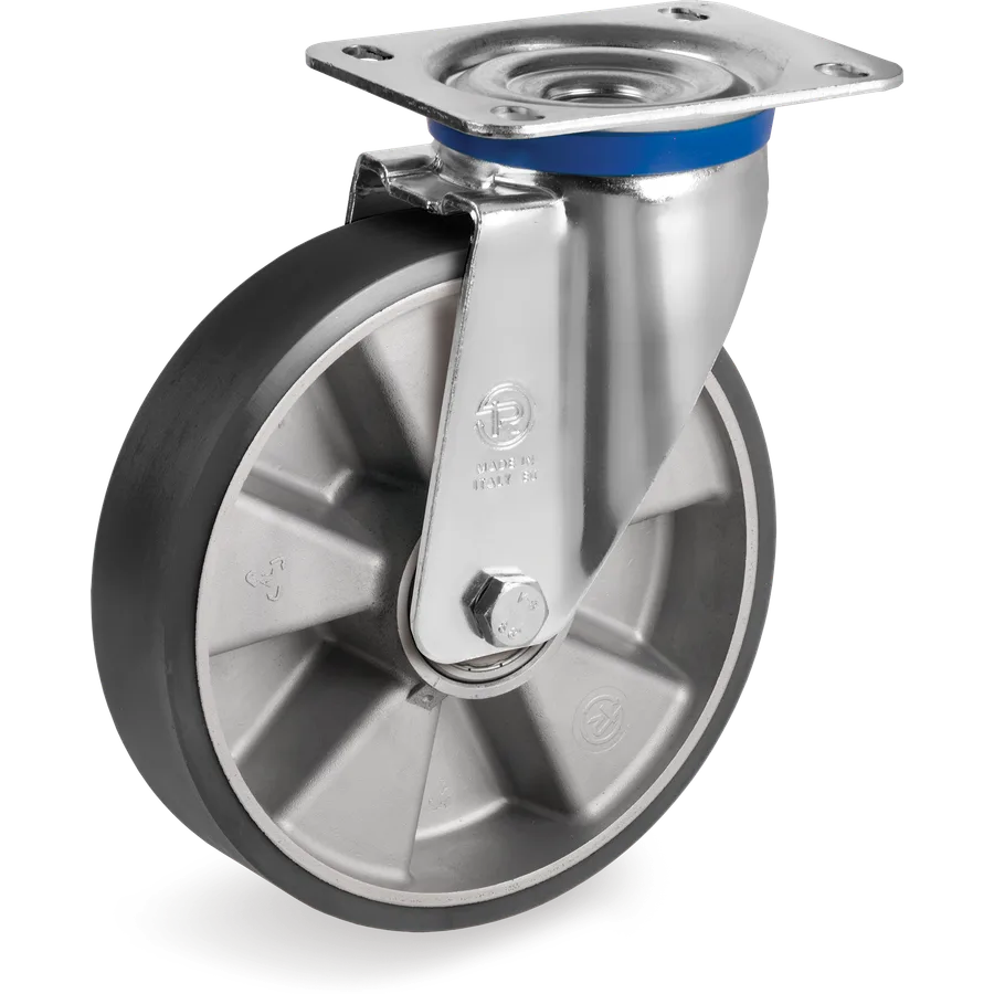Tellure Rôta 659606ESD – Rueda giratoria de poliuretano TR ESD Ø200×50 mm