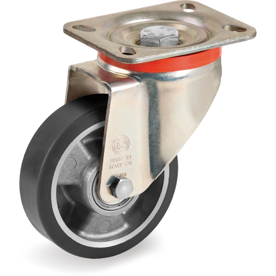 Tellure Rôta 657603ESD – Rueda giratoria de poliuretano TR ESD Ø125×35 mm