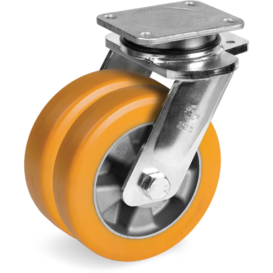 Tellure Rôta 658074 – Rueda giratoria de poliuretano TR Ø160 mm