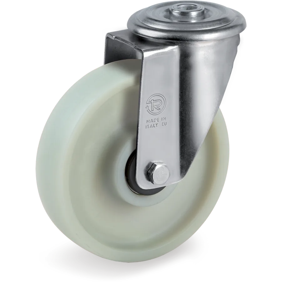 Tellure Rôta 688082 – Rueda giratoria de poliamida 6 Ø100×30 mm