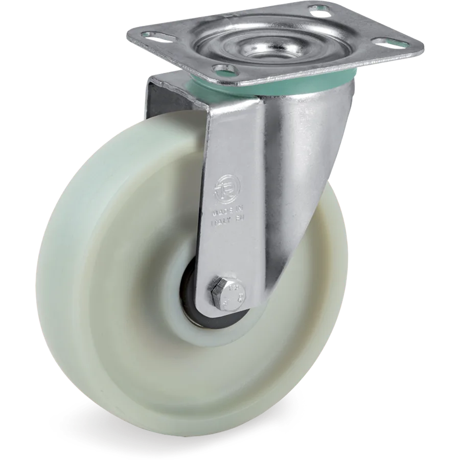 Tellure Rôta 684883 – Rueda giratoria de poliamida 6 Ø125×30 mm